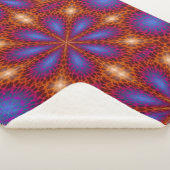 Stilvolle abstrakte bunte Sherpa-Decke Sherpadecke (3/4)