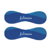 Stilvolle Abstrakte Formen in Blue Personalisiert Baseball (Paneele)