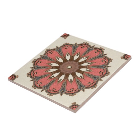 Stilvolle Abstrakte geometrische Keramik Tile Fliese (Seite)