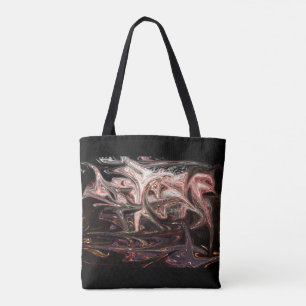 Stilvolle Abstrakte Graffiti Tote Bag Tasche