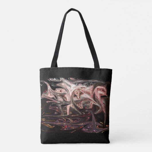 Stilvolle Abstrakte Graffiti Tote Bag Tasche (Rückseite)