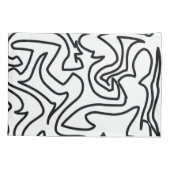 Stilvolle Abstrakte Kunst Kissenbezug (Rückseite)