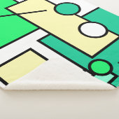 Stilvolle Abstrakte Kunstgeometrien Sherpadecke (3/4)