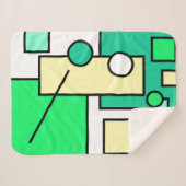 Stilvolle Abstrakte Kunstgeometrien Sherpadecke (Vorderseite (Horizontal))