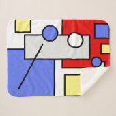 Stilvolle Abstrakte Kunstgeometrien Sherpadecke (Vorderseite (Horizontal))