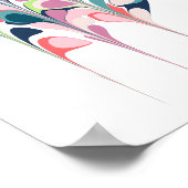 Stilvolle Abstrakte Marmorbäume Poster (Ecke)