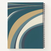 Stilvolle Abstrakte Marmorkunst im Aquamarinen Per Notizblock (Rückseite)