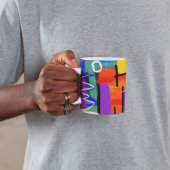 Stilvolle Abstrakte Rainbow Artwork-Geschenke Tasse