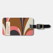 Stilvolle Abstrakte zeitgenössische Elegant Person Gepäckanhänger (Vorderseite horizontal)