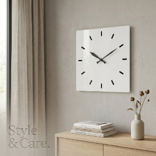 Stilvolle Acryl-Wanduhr – 10,75" quadratisch Quadratische Wanduhr