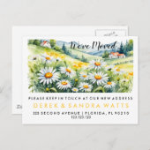 Stilvolle Adressenänderung, die wir verschoben hab Ankündigungspostkarte (Vorne/Hinten)