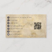 Stilvolle afrikanische Kunsthandwerkerin Queen Bra Visitenkarte (Rückseite)