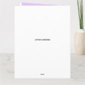 Stilvolle Afroamerikaner-Tochter & Cake zum Geburt Karte (Rückseite)