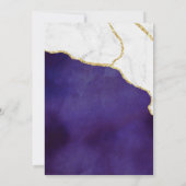 Stilvolle Agate & Marble 16. Geburtstag Einladung (Rückseite)