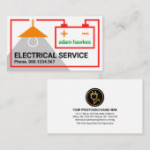 Stilvolle Akkugehäuse Visitenkarte (Vorne/Hinten)