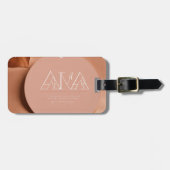 "Stilvolle Akrylic-Gepäckanhänger: Elegant reisen Gepäckanhänger (Vorderseite horizontal)