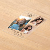 Stilvolle Akryllische Abschluss-Ankündigung (schwa Acryleinladungen (Ablage )