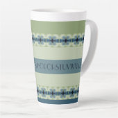 Stilvolle Alphabet Typografie Milchtasse (Rechte Ecke)