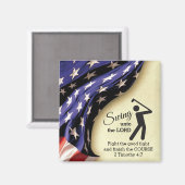 Stilvolle American Flag Golf Magnet (Vorderseite/Rückseite)