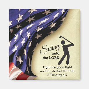 Stilvolle American Flag Golf Magnet