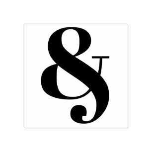 Stilvolle Ampersand Classic Typografie Gummistempel