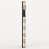 Stilvolle Ananas-Aquarell-Goldstreifen Case-Mate iPhone Hülle (Hinten/Rechts)