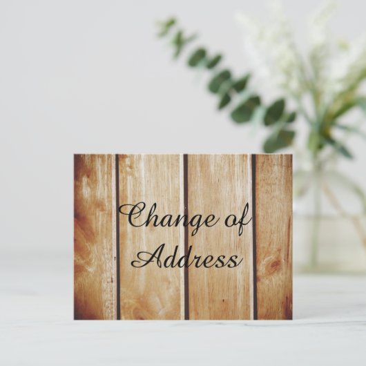 Stilvolle Änderung der Adresse Announcement Post a Ankündigungspostkarte (Stehend Vorderseite)