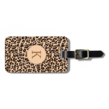 Stilvolle Animal Print Brown Monogram