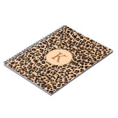 Stilvolle Animal Print Monogram Notizblock (Linke Seite)
