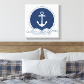 Stilvolle Anker und Seile Leinwanddruck (Insitu (Schlafzimmer))