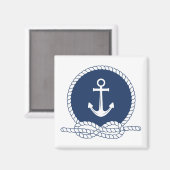 Stilvolle Anker und Seile Magnet (Vorderseite/Rückseite)