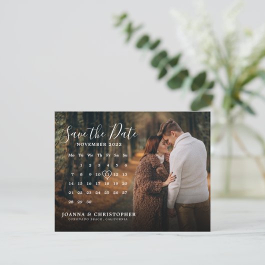 Stilvolle Ankündigung Datum freihalten (Stehend Vorderseite)