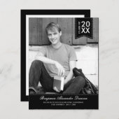 Stilvolle Ankündigung des Abschlusses /Einladung (Vorne/Hinten)