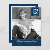 Stilvolle Ankündigung des Abschlusses /Einladung (Vorne/Hinten)