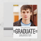Stilvolle Ankündigung des Graduate Foto Abschluss (Vorne/Hinten)