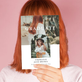 Stilvolle Ankündigung des Minimal 2 Foto Graduate