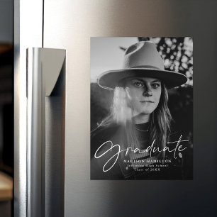 Stilvolle Ankündigung von Abschluss für Skript-Fot