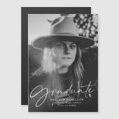 Stilvolle Ankündigung von Abschluss für Skript-Fot (Vorne/Hinten)