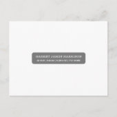 Stilvolle Ankündigung von Foto Collage Birth Postkarte (Vorderseite)