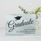 Stilvolle Ankündigung von Graue Foto Abschluss (Stehend Vorderseite)