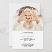 Stilvolle Ankündigung von Script & Foto Abschluss (Rückseite)