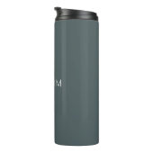 Stilvolle anpassbare Monogramm-Vorlage Thermosbecher (Nach rechts gedreht)