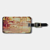 Stilvolle antike Wandpfeifen Gepäckanhänger (Vorderseite horizontal)