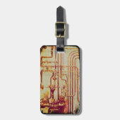 Stilvolle antike Wandpfeifen Gepäckanhänger (Vorderseite vertikal)