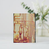 Stilvolle antike Wandpfeifen Postkarte (Stehend Vorderseite)