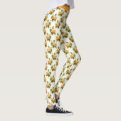 Stilvolle Apricot Fruit Blossom Orange Yoga Pants Leggings (Rechts)