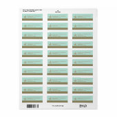 Stilvolle Aqua und Taupe mit Starfish (Vorne)