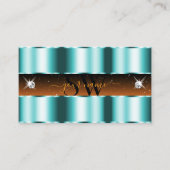 Stilvolle Aquamarine Orange Black Sparkle Jewels I Visitenkarte (Vorderseite)