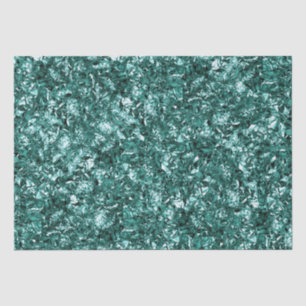 Stilvolle Aquamarine Shimmer Glitzer Glam Muster Seidenpapier