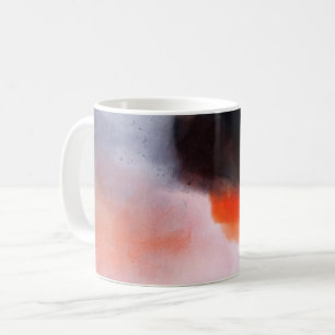 Stilvolle Aquarell-Abstrakt Handbemalt Kaffeetasse